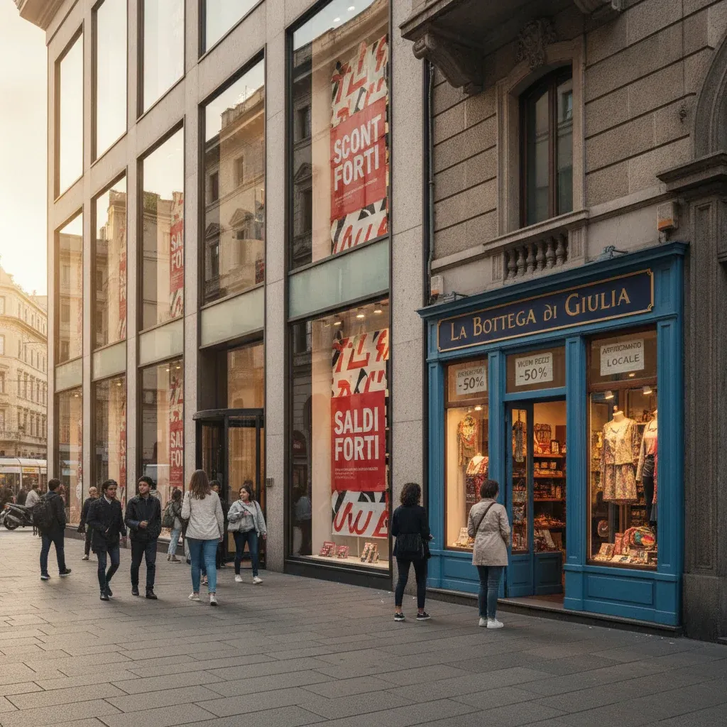 Milan's Summer Sales Are Being Undercut: Big Retailers Break the Rules While Small Shops Suffer