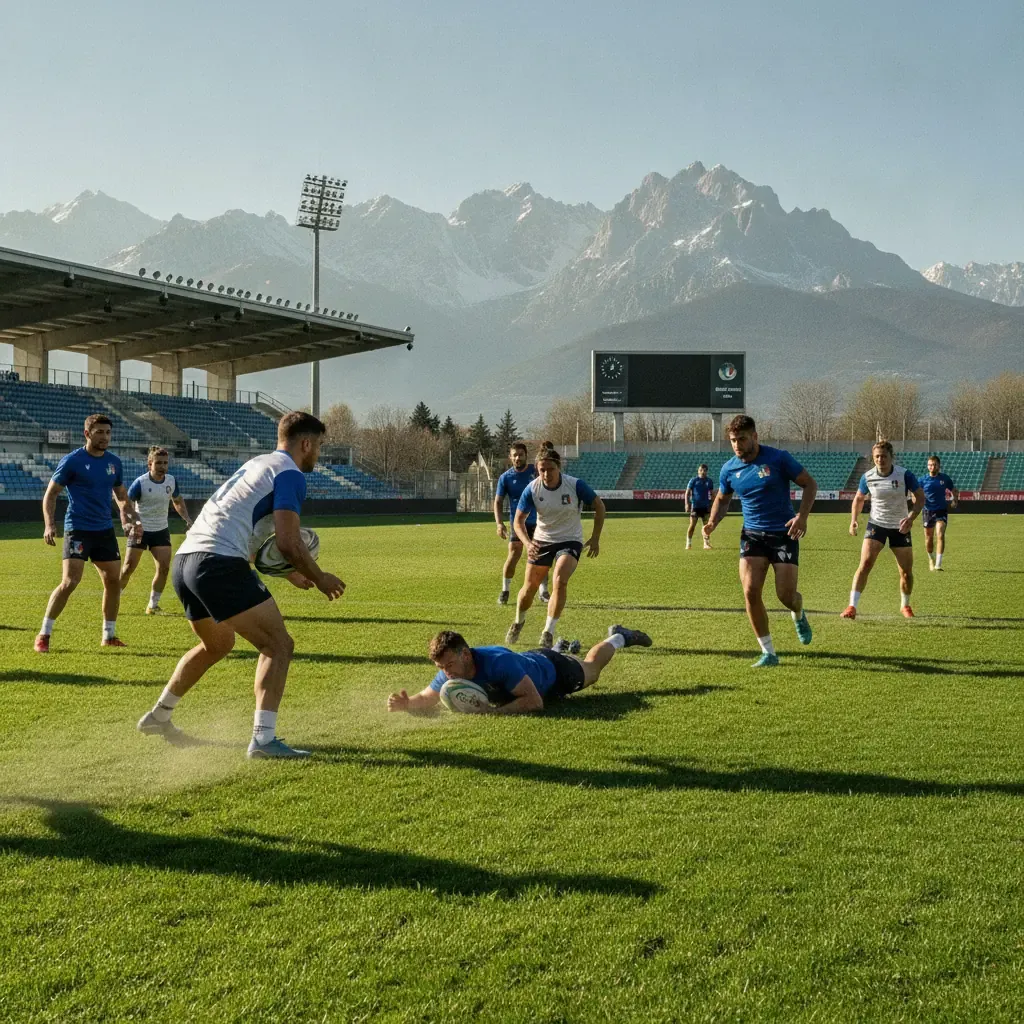 Italy's Rugby Squad Trains in L'Aquila: Free Public Session and Southern Hemisphere Challenge Ahead