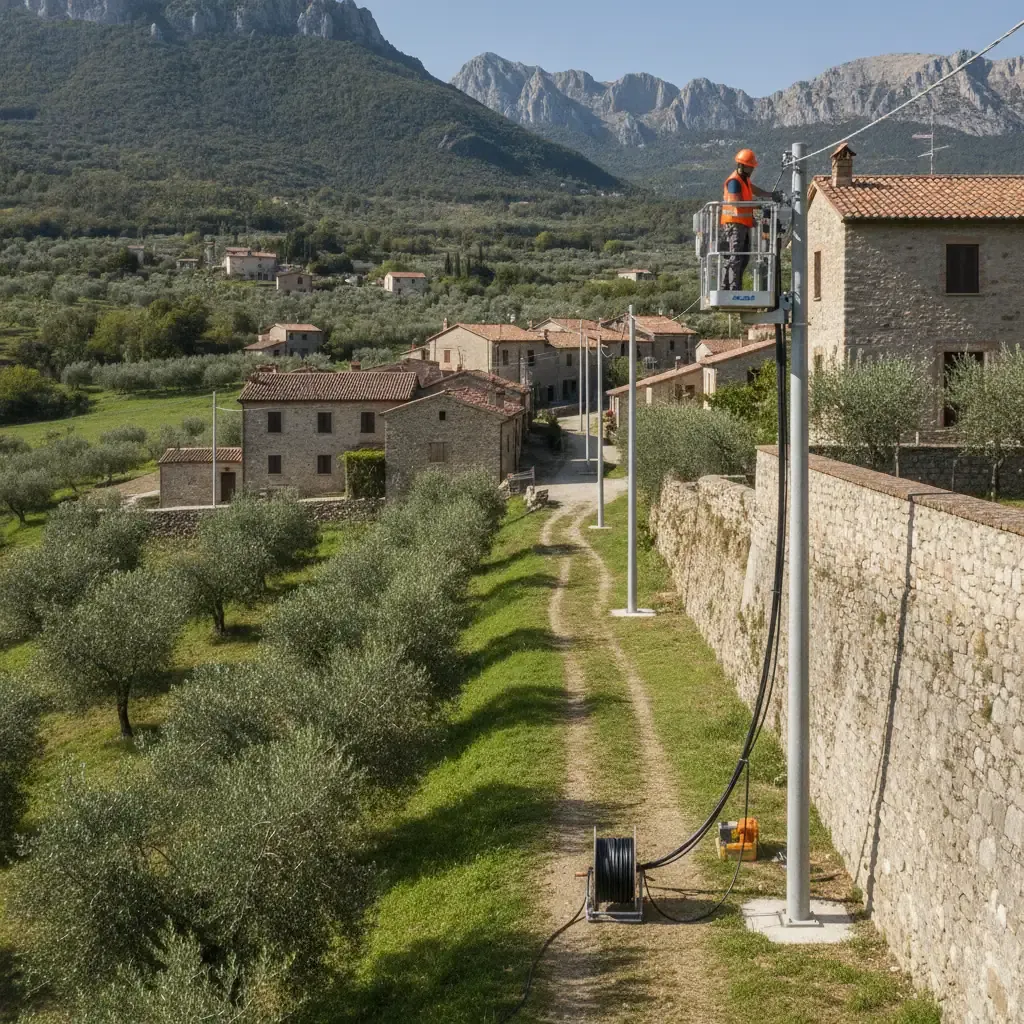 Italy Launches Fiber Rollout to 477K Remote Homes, Completion by 2030