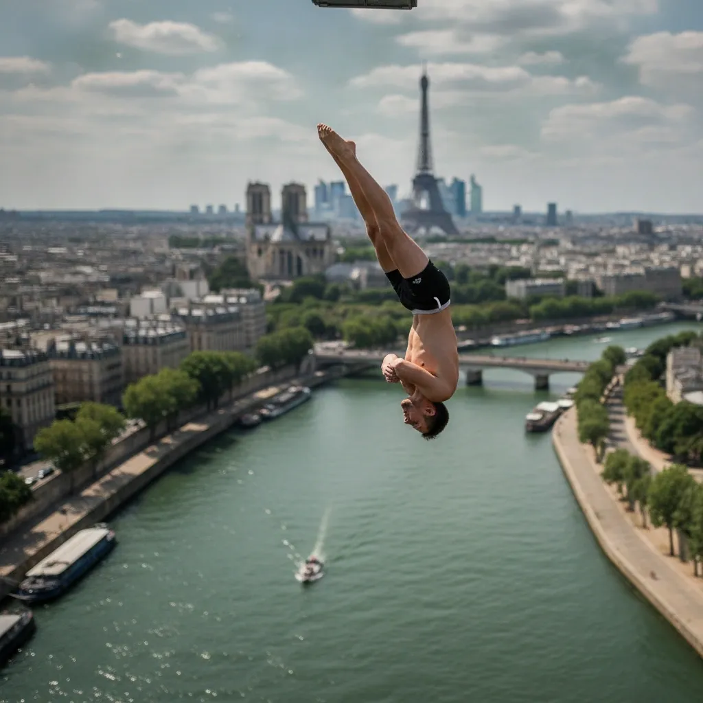 Italian Couple Wins Double Silver in Extreme 20-Meter High Diving at Paris Championships
