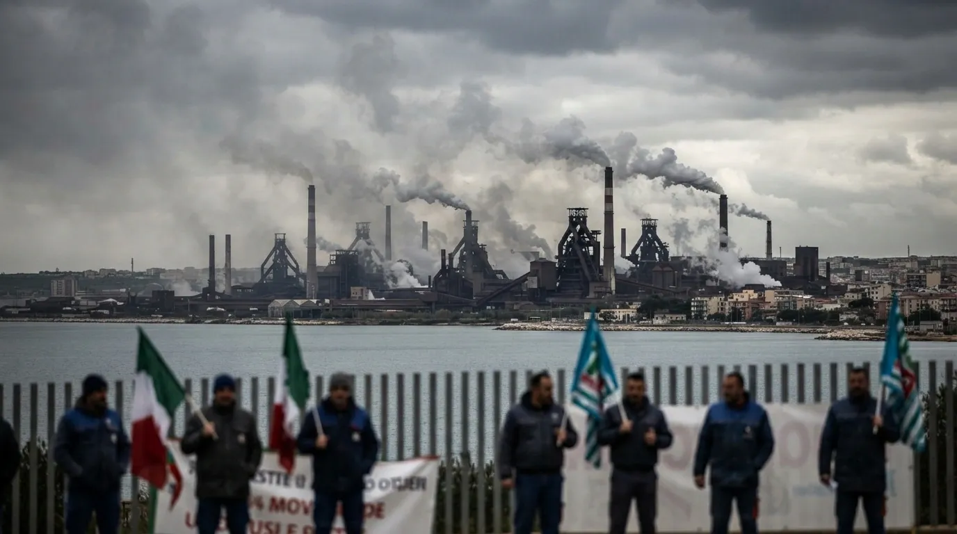 Taranto Steel Plant Strike Blocks Roads and Threatens 2,500 Jobs